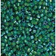 Miyuki Delica Perlen 11/0 - Fancy lined aqua green DB-2381